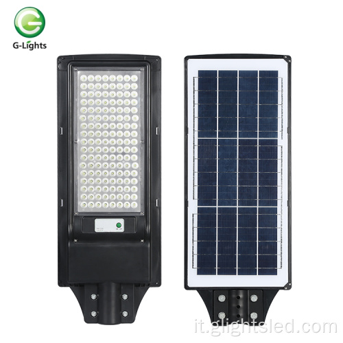 Outdoor ip65 80w 120w tutto in un lampione solare a led